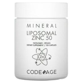 Thực phẩm chức năng Codeage Liposomal Zinc 50 Non-GMO Vegan 100 Capsules 850026121292