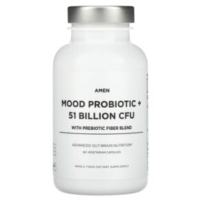 Thực phẩm chức năng Codeage Mood Probiotic + 51 Billion CFU 60 Vegetarian Capsules 853919008618