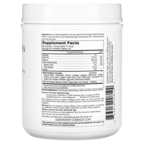 Thực phẩm bổ sung Codeage Multi Collagen Peptides 5 Types Collagen I II III V & X Chocolate 18.17 oz (515 g) 853919008199