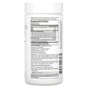 Thực phẩm bổ sung Codeage Nature Multi Collagen Raw Greens 180 Capsules 853919008274