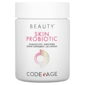 Thực phẩm chức năng Codeage Skin Probiotic Shelf-Stable 50 Billion CFU 60 Capsules 853919008403
