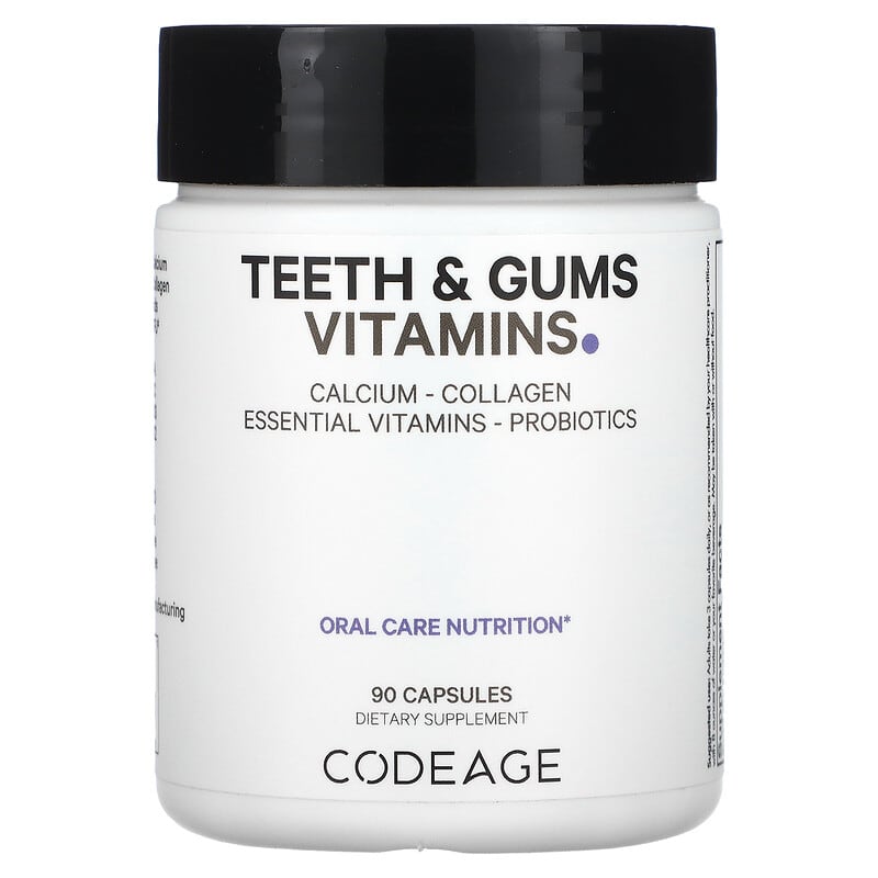 Codeage Teeth & Gums Vitamins Oral Care Nutrition 90 Capsules 8 Thực phẩm chức năng Codeage Teeth & Gums Vitamins Oral Care Nutrition 90 Capsules 853919008489