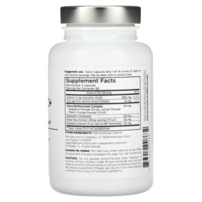 Thực phẩm bổ sung Codeage Vitamin C+ 120 Veggie Capsules 853919008632
