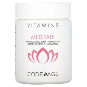 Thực phẩm chức năng Codeage Vitamins Meditate Ashwagandha Gaba Neurofactor 60 Capsules 853919008564