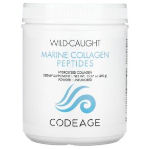 Thực phẩm chức năng Codeage Wild-Caught Marine Collagen Peptides Hydrolyzed Collagen Unflavored 15.87 oz (450 g) 860507000404