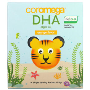 Thực phẩm chức năng Coromega DHA Algal Oil Orange 14 Single Serve Packets 2.5 g Each 689269455563