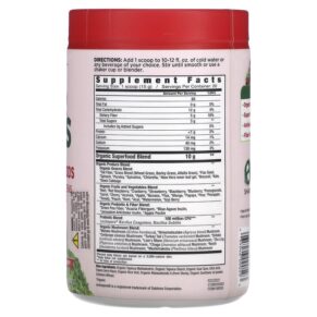 Thực phẩm bổ sung Country Farms Super Greens Alkalizing Formula Berry 10.6 oz (300 g) 035046090593