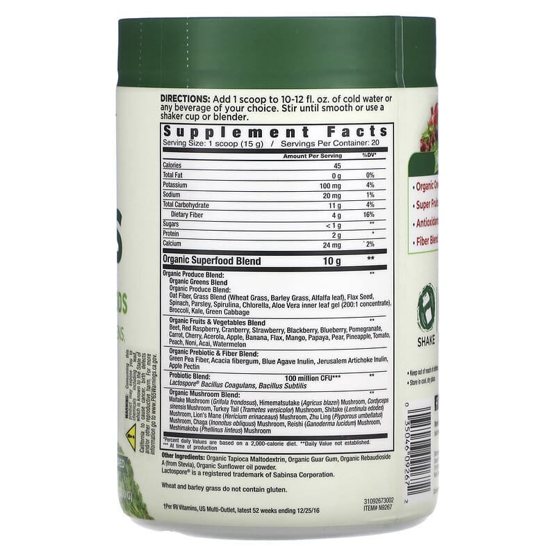 Country Farms Super Greens Alkalizing Formula Unflavored 10.6 oz (300 g) 2 Thực phẩm bổ sung Country Farms Super Greens Alkalizing Formula Unflavored 10.6 oz (300 g) 035046092672
