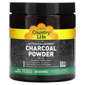 Thực phẩm chức năng Country Life Activated Coconut Charcoal Powder 500 mg 5 oz (141.7 g) 015794034957