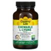 Thực phẩm chức năng Country Life Chewable L-Lysine with Vitamin D and Elderberry 300 mg 60 Chewable Tablets 015794013204