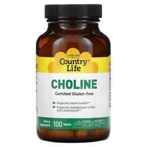 Thực phẩm chức năng Country Life Choline 100 Tablets 015794065104