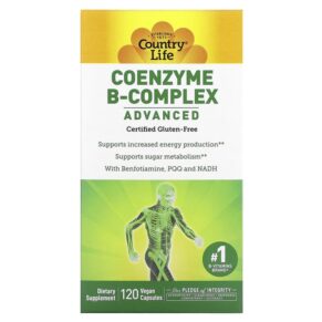 Thực phẩm chức năng Country Life Coenzyme B-Complex Advanced 120 Vegan Capsules 015794064039