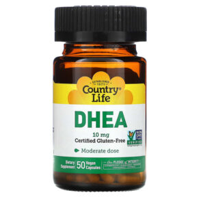 Thực phẩm chức năng Country Life DHEA 10 mg 50 Vegan Capsules 015794016656