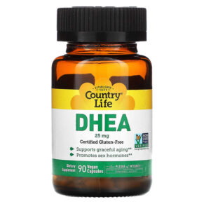 Thực phẩm chức năng Country Life DHEA 25 mg 90 Vegan Capsules 015794016700