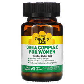 Thực phẩm chức năng Country Life DHEA Complex for Women 60 Vegan Capsules 015794016748