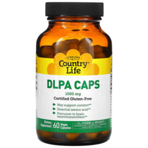 Thực phẩm chức năng Country Life DLPA Caps 1.000 mg 60 Vegan Capsules 015794013686