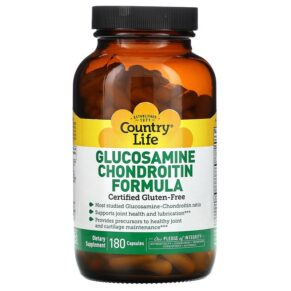 Thực phẩm chức năng Country Life Glucosamine Chondroitin Formula 180 Capsules 015794017110