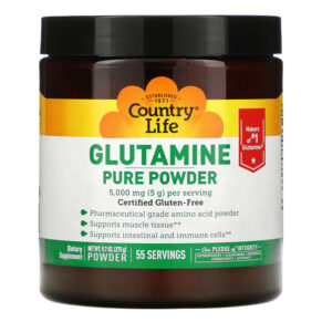Thực phẩm chức năng Country Life Glutamine Pure Powder 5.000 mg 9.7 oz (275 g) 015794011880