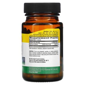 Thực phẩm bổ sung Country Life High Potency Biotin 5 mg 60 Vegan Capsules 015794065050