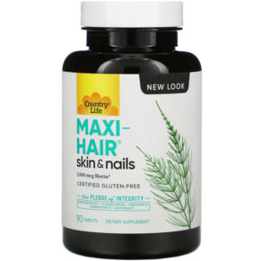 Thực phẩm chức năng Country Life Maxi-Hair Skin & Nails 90 Tablets 015794050247
