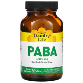 Thực phẩm chức năng Country Life PABA 1.000 mg 60 Tablets 015794066729