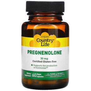 Thực phẩm chức năng Country Life Pregnenolone 30 mg 60 Vegan Capsules 015794017059