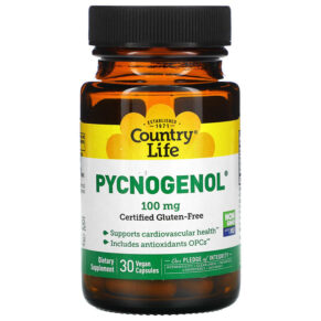 Thực phẩm chức năng Country Life Pycnogenol 100 mg 30 Vegan Capsules 015794016977