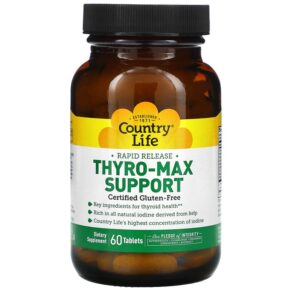 Thực phẩm chức năng Country Life Rapid Release Thyro-Max Support 60 Tablets 015794015956