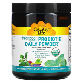 Thực phẩm chức năng Country Life Realfood Organics Probiotic Daily Powder 3.1 oz (90 g) 015794091103