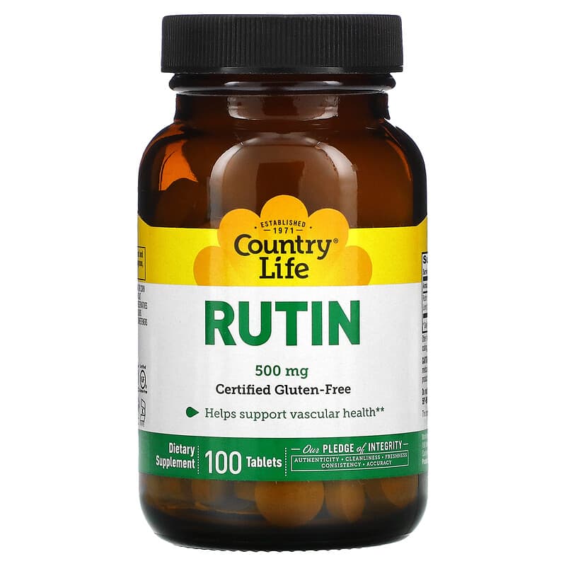 Country Life Rutin 500 mg 100 Tablets 8 Thực phẩm chức năng Country Life Rutin 500 mg 100 Tablets 015794074717