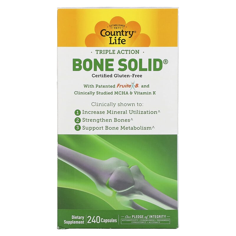 Country Life Triple Action Bone Solid 240 Capsules 8 Thực phẩm chức năng Country Life Triple Action Bone Solid 240 Capsules 015794050445