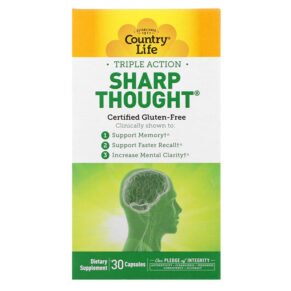 Thực phẩm chức năng Country Life Triple Action Sharp Thought 30 Capsules 015794049470