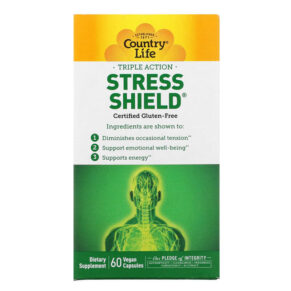 Thực phẩm chức năng Country Life Triple Action Stress Shield 60 Vegan Capsules 015794050346