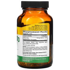 Thực phẩm bổ sung Country Life Vitamin D3 25 mcg (1.000 I.U.) 200 Softgels 015794058069