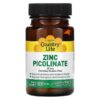 Thực phẩm chức năng Country Life Zinc Picolinate 25 mg 100 Tablets 015794029670