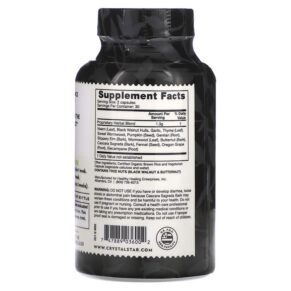 Thực phẩm bổ sung Crystal Star Para Purge 60 Vegetarian Capsules 747889036002