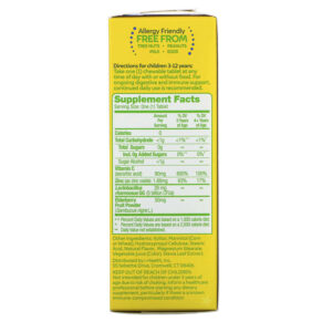 Thực phẩm bổ sung Culturelle Kids Probiotics Immune Defense Mixed Berry Flavor 30 Chewable Tablets 049100401201
