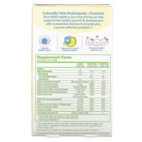 Culturelle Kids Probiotics Multivitamin + Probiotic 3+ Years Natural Fruit Punch 50 Chewable Tablets 3 Thực phẩm bổ sung Culturelle Kids Probiotics Multivitamin + Probiotic 3+ Years Natural Fruit Punch 50 Chewable Tablets 049100400709