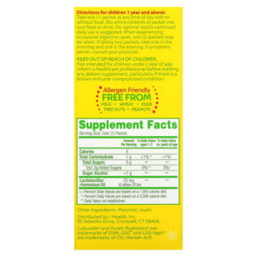 Thực phẩm bổ sung Culturelle Kids Purely Probiotics 1+ Years Unflavored 30 Single Serve Packets 049100400082