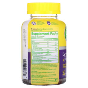 Thực phẩm bổ sung Culturelle Probiotic + Prebiotic Gummies Mixed Berry 52 Gummies 049100400921