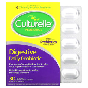 Thực phẩm chức năng Culturelle Probiotics Digestive Daily Probiotic 30 Vegetarian Capsules 049100400099