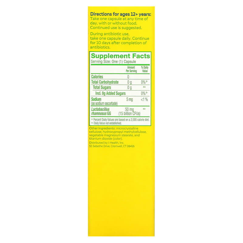 Culturelle Probiotics Health & Wellness 15 Billion CFUs 50 Once Daily Vegetarian Capsules 2 Thực phẩm bổ sung Culturelle Probiotics Health & Wellness 15 Billion CFUs 50 Once Daily Vegetarian Capsules 049100400433
