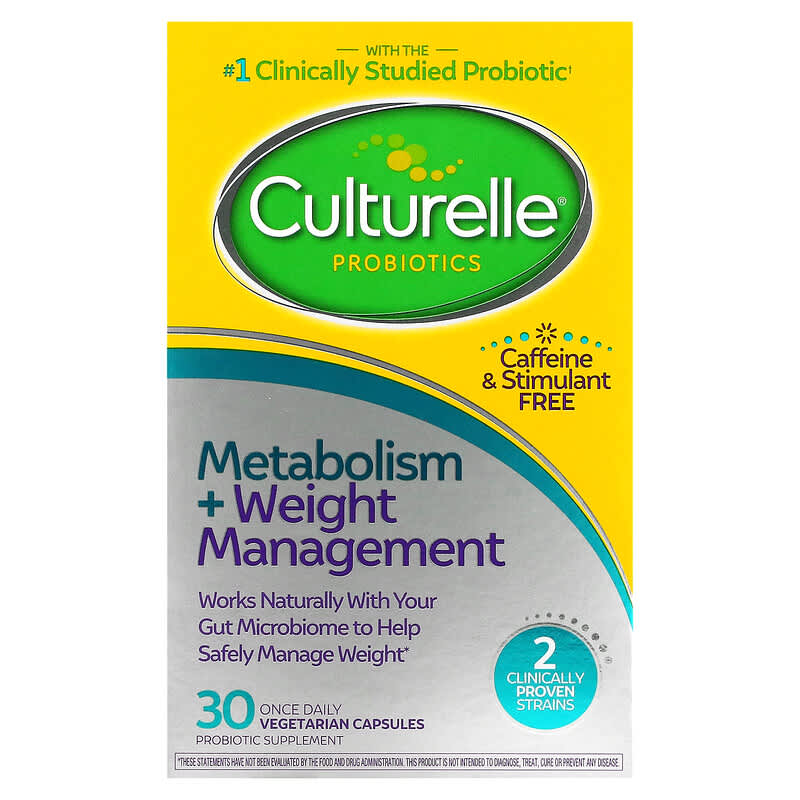 Culturelle Probiotics Metabolism + Weight Management 30 Vegetarian Capsules 8 Thực phẩm chức năng Culturelle Probiotics Metabolism + Weight Management 30 Vegetarian Capsules 049100400945