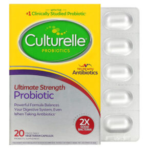Thực phẩm chức năng Culturelle Probiotics Ultimate Strength Probiotic 20 Once Daily Vegetarian Capsules 049100400358