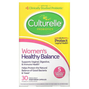 Thực phẩm chức năng Culturelle Probiotics Women's Healthy Balance 30 Once Daily Vegetarian Capsules 049100400594