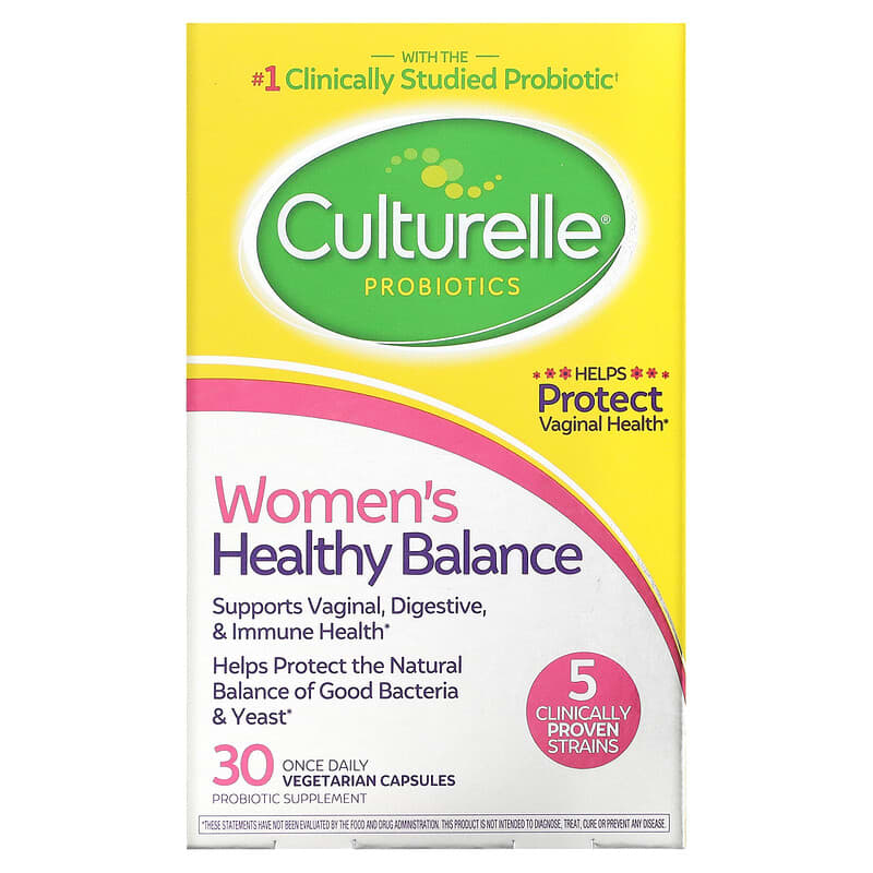 Culturelle Probiotics Women's Healthy Balance 30 Once Daily Vegetarian Capsules 8 Thực phẩm chức năng Culturelle Probiotics Women's Healthy Balance 30 Once Daily Vegetarian Capsules 049100400594