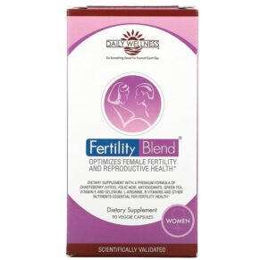 Thực phẩm chức năng Daily Wellness Company Fertility Blend for Women 90 Veggie Capsules 631462200143
