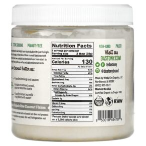 Thực phẩm bổ sung Dastony Organic Coconut Butter 8 oz (227 g) 850018464789