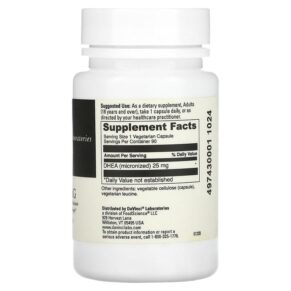Thực phẩm bổ sung DaVinci Laboratories of Vermont Micronized DHEA 25 mg 90 Capsules 026664249890
