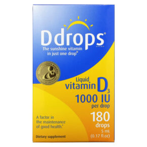 Thực phẩm chức năng Ddrops Liquid Vitamin D3 1000 IU 0.17 fl oz (5 ml) 851228000057